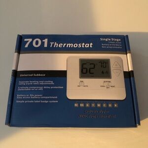 701 Thermostat in Blue and White